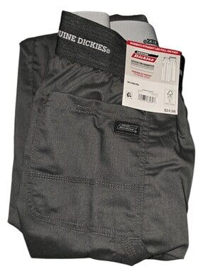Dickies Women's Straight Leg Pull-On Pants - Heather Pewter